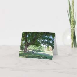 Denken aan je vredig Wenskaart Bedankkaart