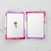 Denken aan je vriendschap grillige kat en meisje kaart (Binnen)