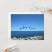 denken aan je wenskaart kaart (Voorkant / Achterkant in situ)