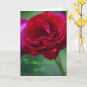 Denken aan je Wenskaart Kaart (Gele Bloem)