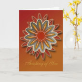 Denken aan je wenskaart. kaart (Gele Bloem)