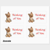 Denken aan je Yorkshire Terrier Dog Stickers (Vel)