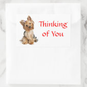 Denken aan je Yorkshire Terrier Dog Stickers (Tas)
