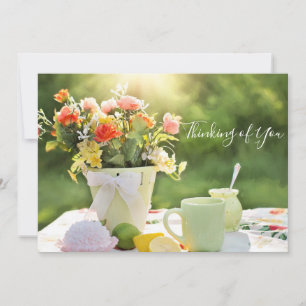 Denken aan je zomerfoto notitiekaartje