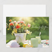 Denken aan je zomerfoto notitiekaartje (Voorkant / Achterkant)