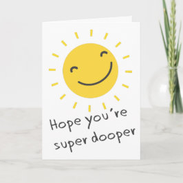 Denken aan je zonneschijn kaart