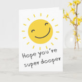 Denken aan je zonneschijn kaart (Gele Bloem)