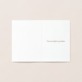 Denken aan je zonnige dagen vooruit aangepaste ber folie kaarten (Binnen)