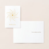 Denken aan je zonnige dagen vooruit aangepaste ber folie kaarten (Display)