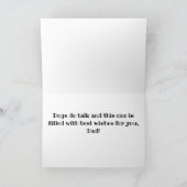 DENKEN AAN "JIJ" OP DE VERJAARDAG VAN JE ** VADER  KAART (Binnen)