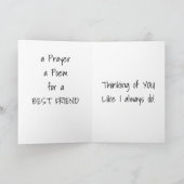 DENKEN AAN *JIJ* ZOALS IK *ALTIJD DOE* VRIEND GEDI KAART (Binnen)