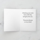 Denken aan jou (aan de zee) kaart (Binnen)