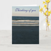 Denken aan jou (aan de zee) kaart (Gele Bloem)