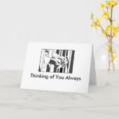 Denken aan jou altijd Wenskaart Kaart (Gele Bloem)