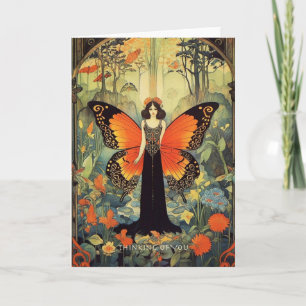 Denken aan jou - Art Nouveau Kaart