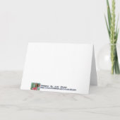 Denken aan jou bij Thanksgiving oma Kaart (Achterkant)