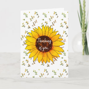 Denken aan jou (Bloemen) Kaart