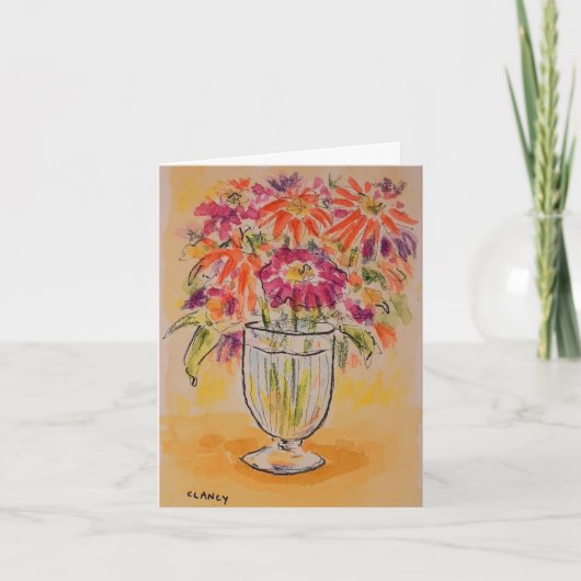 Denken aan jou Bloemen Noteer Kaart (Voorkant)