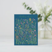 Denken aan jou Bloemen Velden Meadow Bloemen Briefkaart (Staand voorkant)