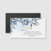 Denken aan jou, bloemontwerp. Aangepaste naam (Voorkant / Achterkant)