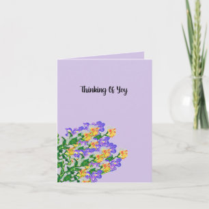 Denken aan jou: Boeket van bloemen Kaart