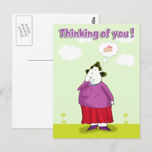 Denken aan jou_ briefkaart (Voorkant / Achterkant)