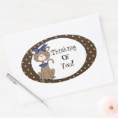 Denken aan jou cartoon kat sticker (Envelop)
