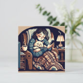 Denken aan jou | Chronisch zieke vriend Kaart (Staand voorkant)