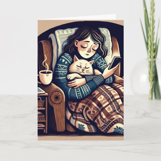 Denken aan jou | Chronisch zieke vriend Kaart (Voorkant)