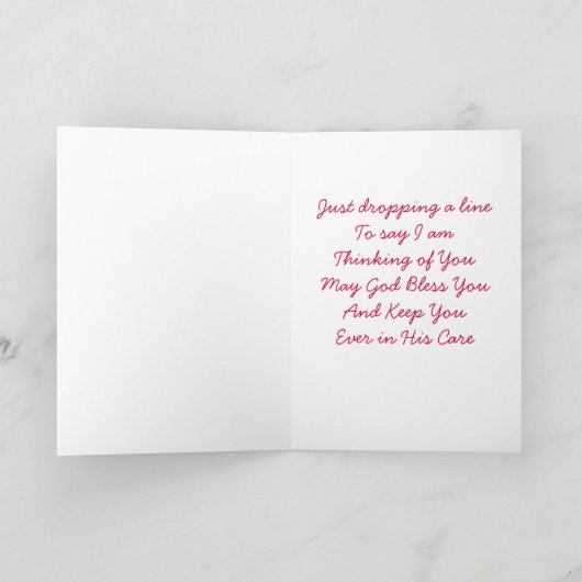 Denken aan jou, Coleus met pomp beeldje Kaart (Binnen)