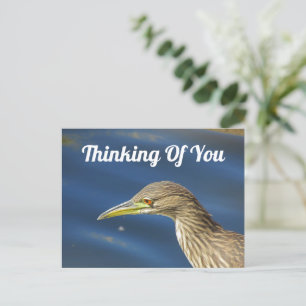 Denken aan jou dan vogel lange afstand vriendschap briefkaart