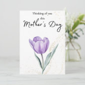 Denken aan jou Deze Moederdag Sympathiekaart (Staand voorkant)