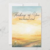Denken aan jou Dit Moederdag Wenskaart Kaart (Voorkant)