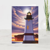 Denken aan jou en jou missen vuurtoren kaart (Voorkant)