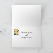 Denken aan jou en onze liefde sturen kaart (Binnen)