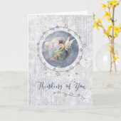 Denken aan jou fee in de maan kaart (Gele Bloem)