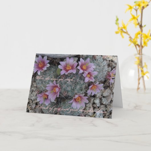 Denken aan jou fleurt mijn dag op! kaart (Gele Bloem)