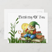 Denken aan jou Gnome Briefkaart (Voorkant / Achterkant)