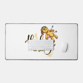 Denken aan jou Grappige Halloween Voodoo Doll Bureaumat (Keyboard & Muis)