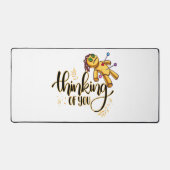 Denken aan jou Grappige Halloween Voodoo Doll Bureaumat (Voorkant)