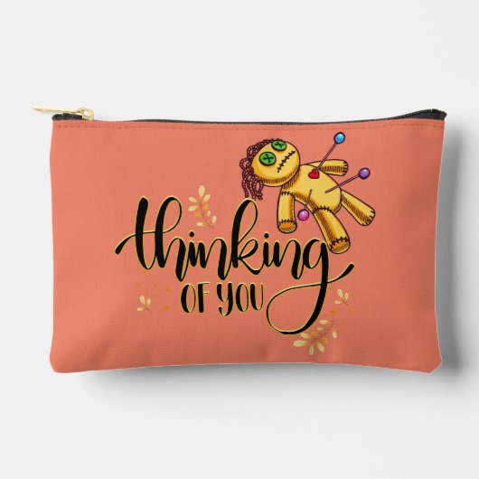 Denken aan jou Grappige Halloween Voodoo Doll Etui (Voorkant)