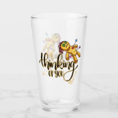 Denken aan jou Grappige Halloween Voodoo Doll Glas (Voorkant)