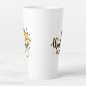 Denken aan jou Grappige Halloween Voodoo Doll Latte Mok (Voorkant)