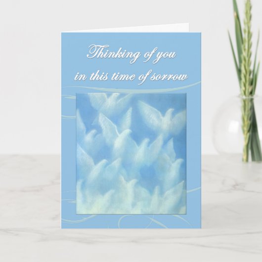 Denken aan jou in deze tijd van verdriet kaart (Voorkant)