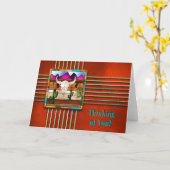 DENKEN AAN JOU - INDIASE COLLECTIES - BULL SKULL KAART (Gele Bloem)