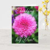 Denken aan jou! kaart (Gele Bloem)