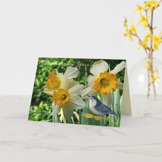 Denken aan jou! Kaart (Gele Bloem)