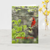 Denken aan jou/kardinaal kaart (Gele Bloem)