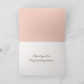 Denken aan jou Koffie Boeket Kaart (Binnen)