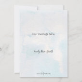 Denken aan jou lentebloemen notitiekaartje (Achterkant)